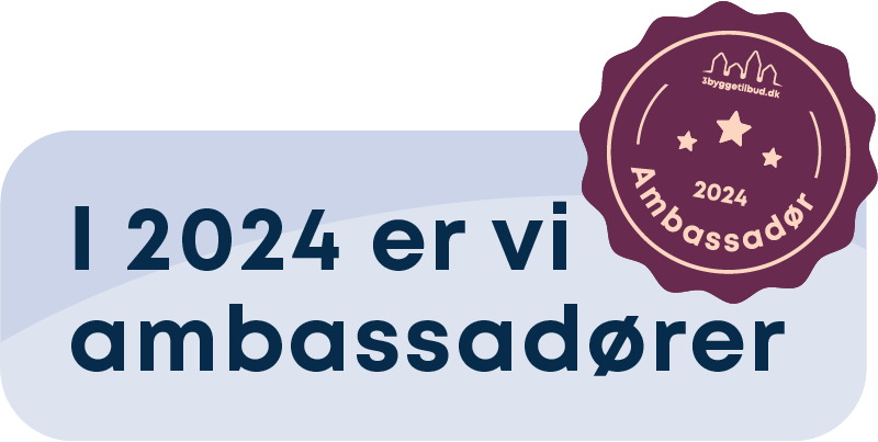 vi er ambassadoer 2024 - Tømrer - Hjem - Skovs Tømrer & Snedker